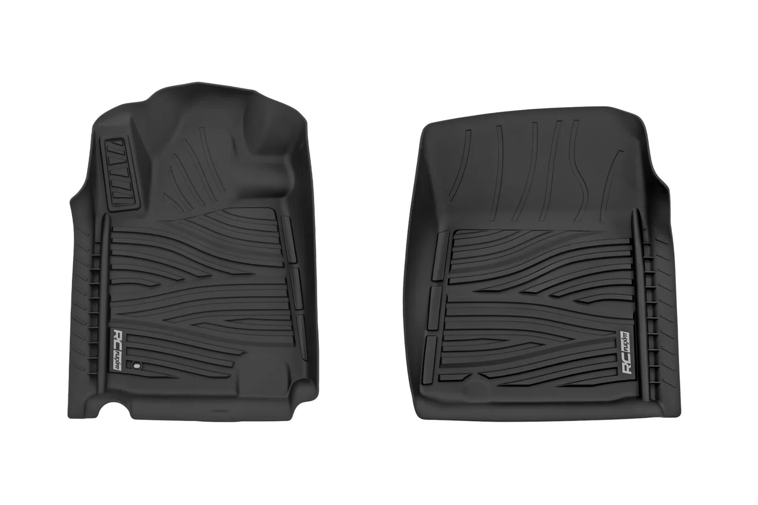 Rough Country Floor Mats - FR - Double Cab - Toyota Tundra 2WD_4WD (2014-2021) - FF-7141